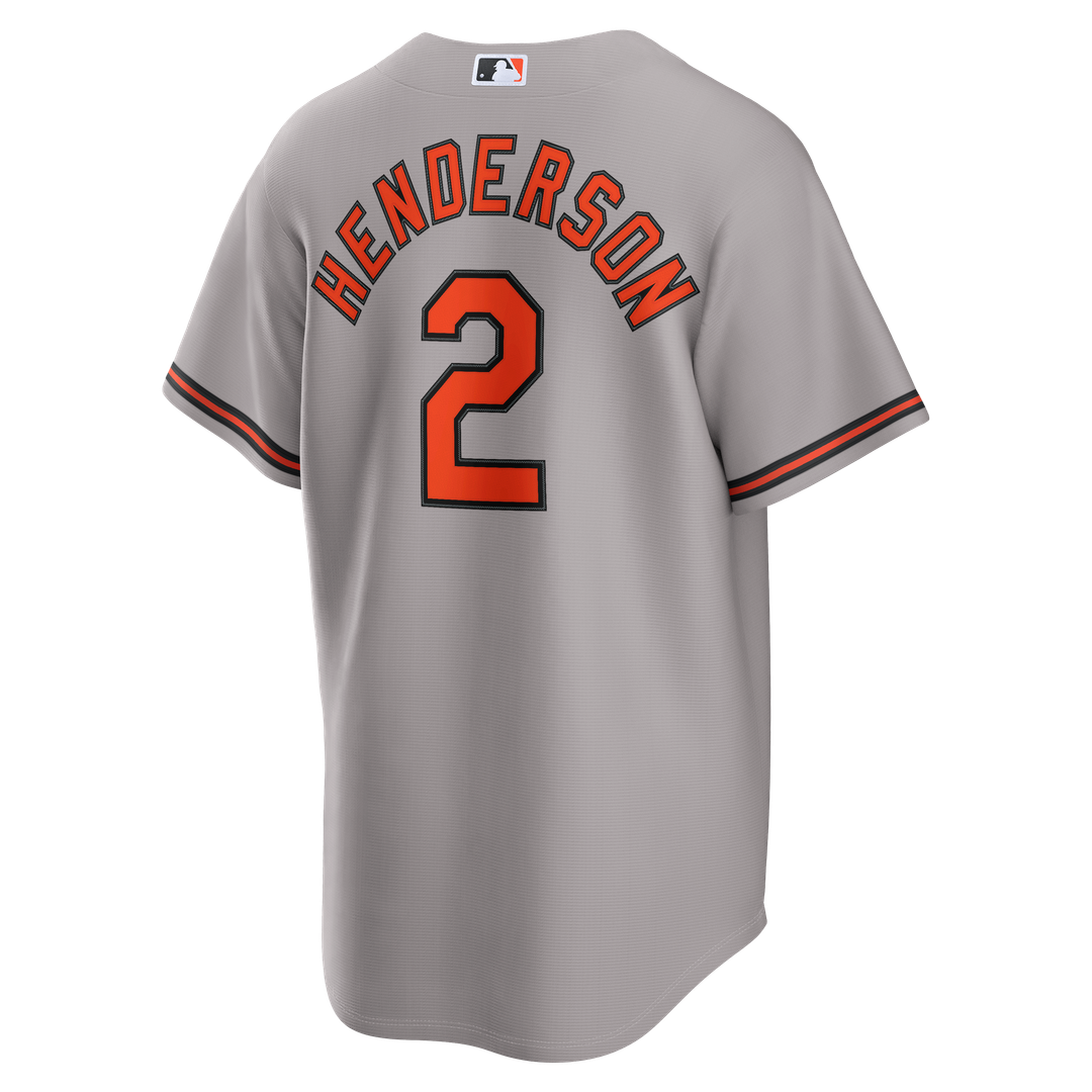 Men's Baltimore Orioles Gunnar Henderson Gray Road Replica Jersey