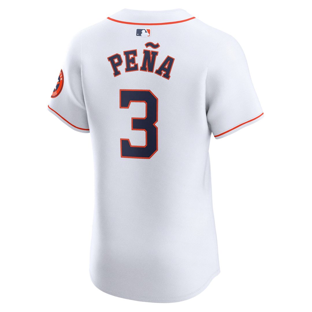 Men's Houston Astros Jeremy Peña White Home Elite Player Jersey