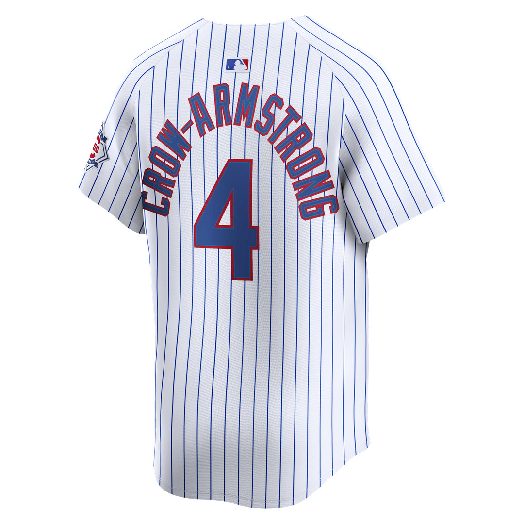 Men's Chicago Cubs Pete Crow-Armstrong White 150th Anniversary Jersey