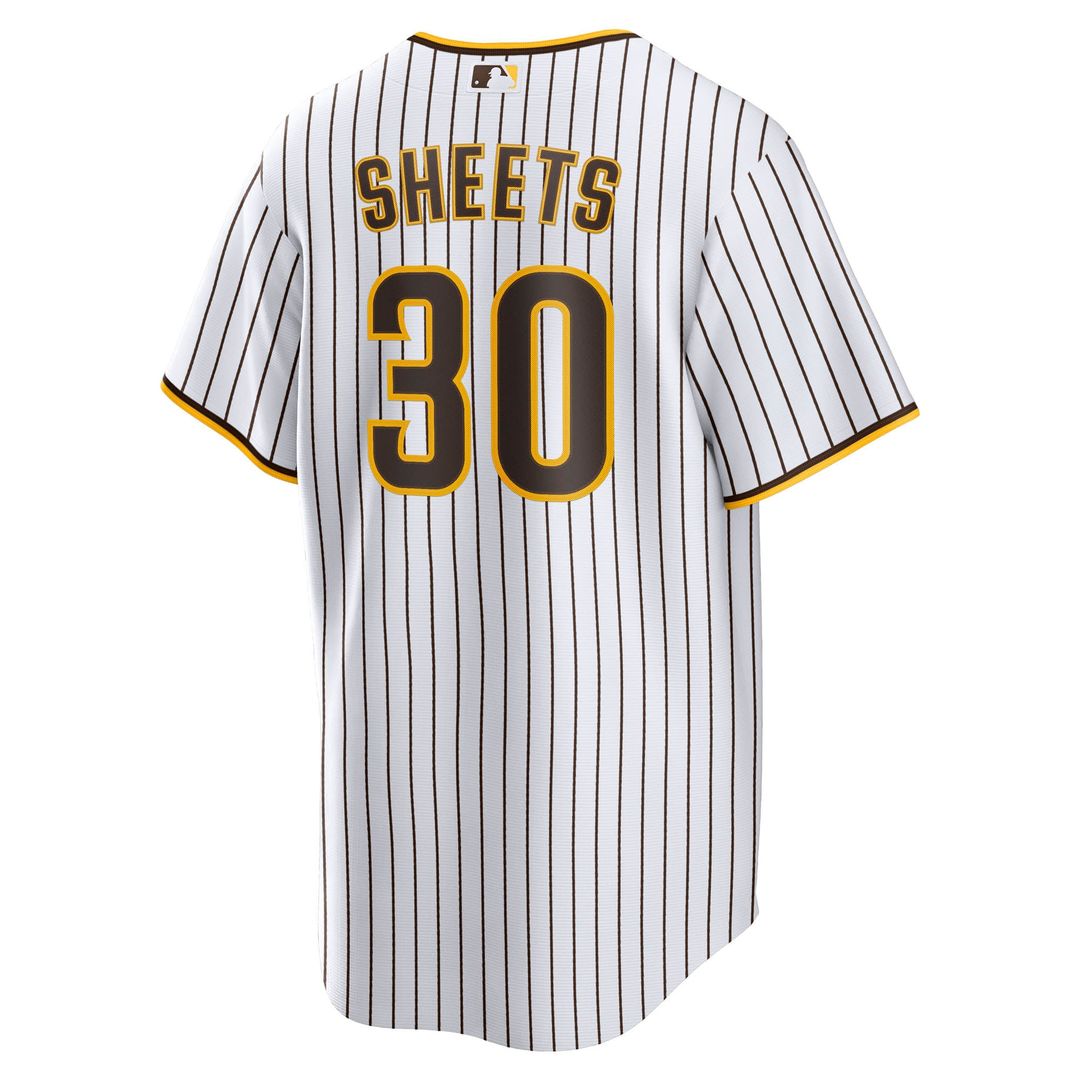 Men's San Diego Padres Gavin Sheets White Home Replica Jersey