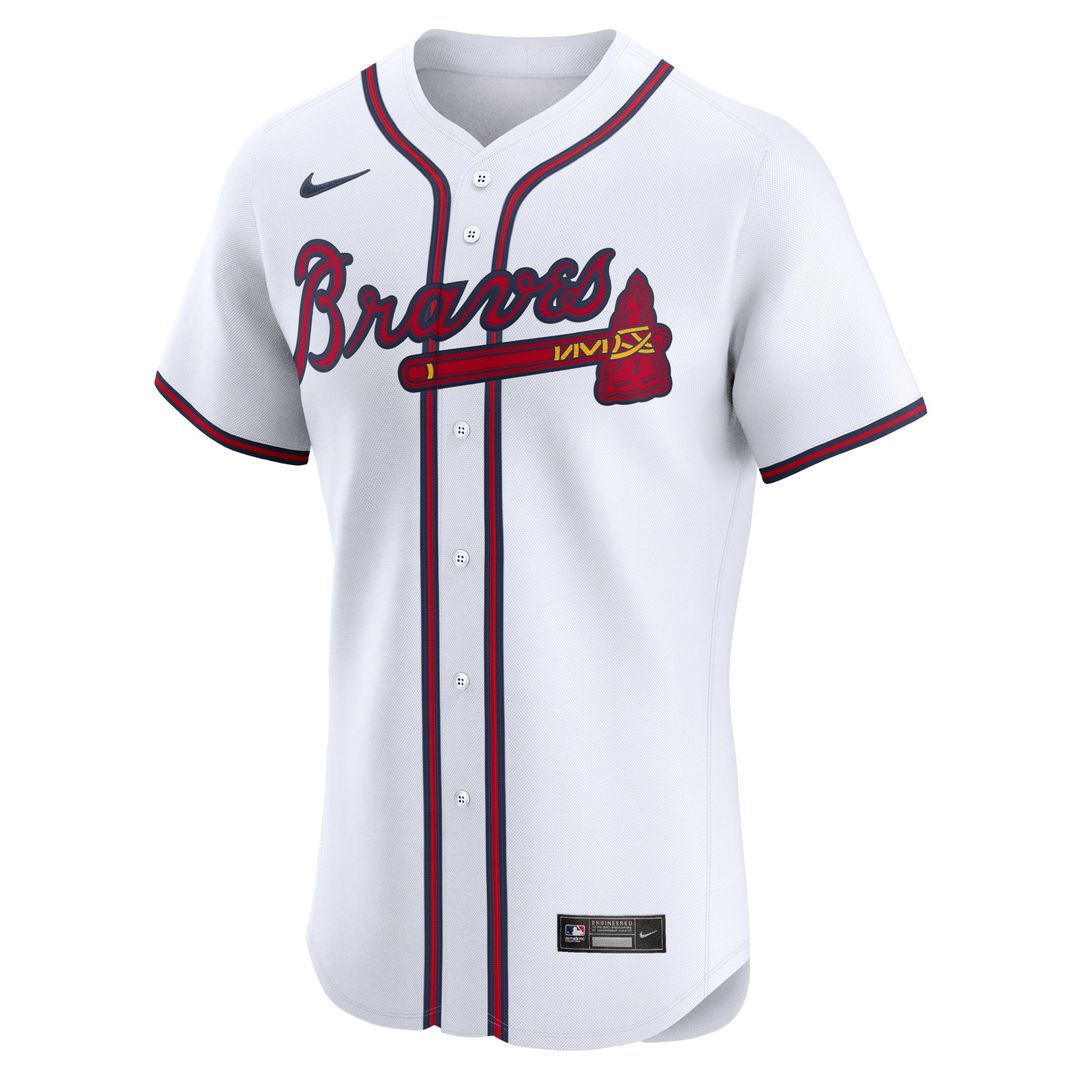 Men's Atlanta Braves Ronald Acuña Jr. White Home Elite Jersey