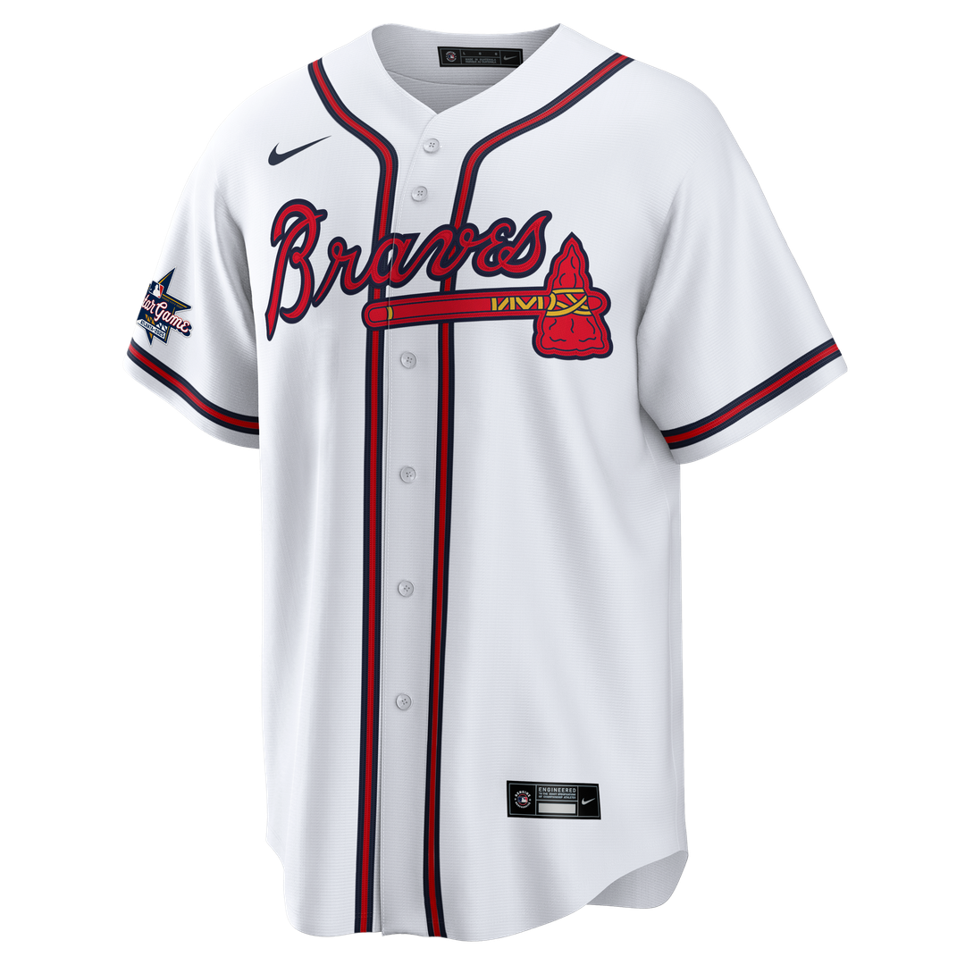 Men's Atlanta Braves White Home Replica Team Jersey