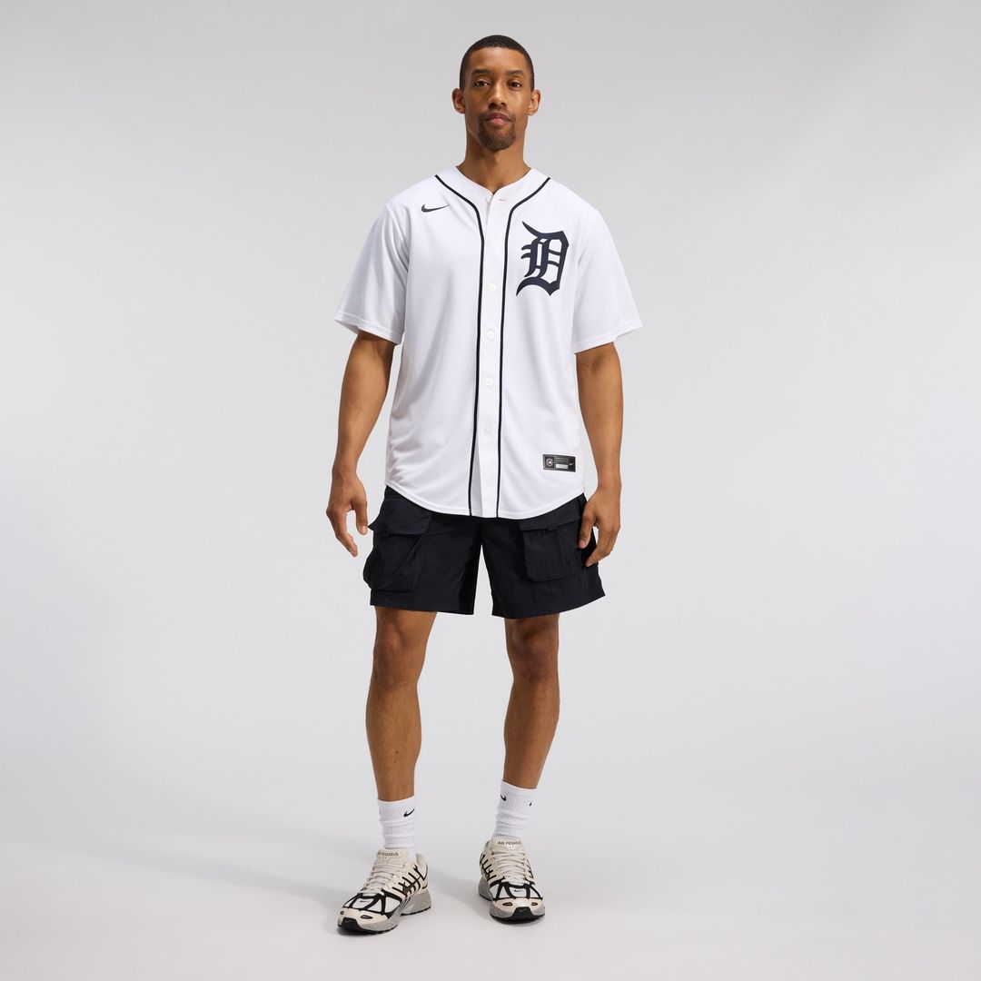 Men's Detroit Tigers White Home Replica Jersey