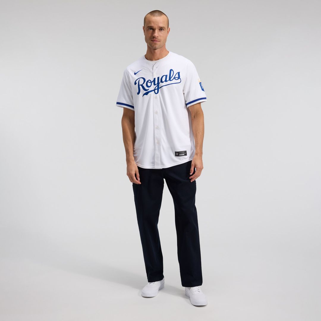 Men's Kansas City Royals White Home Jersey