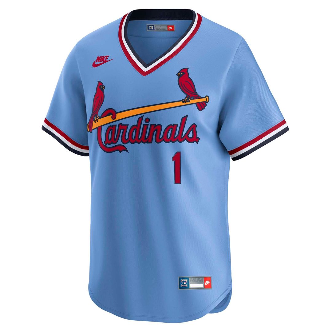 Men's St. Louis Cardinals Ozzie Smith White Throwback Jersey