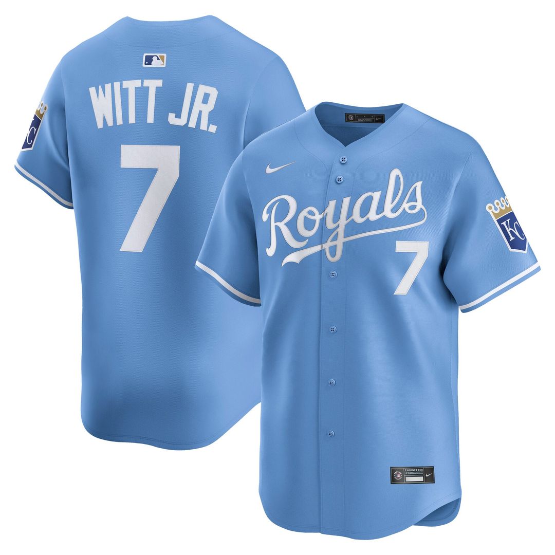 Men's Kansas City Royals Bobby Witt Jr. White Home Player Jersey