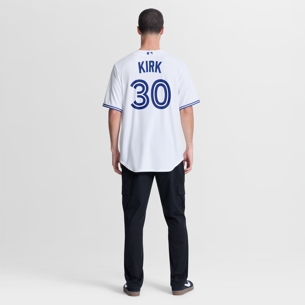 Men's Toronto Blue Jays Alejandro Kirk White Home Replica Jersey