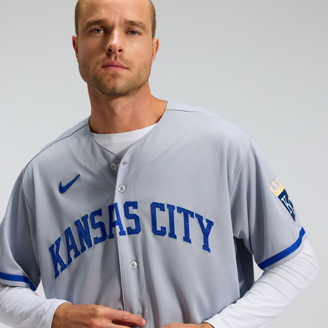 Men's Kansas City Royals Gray 2022 Road Jersey