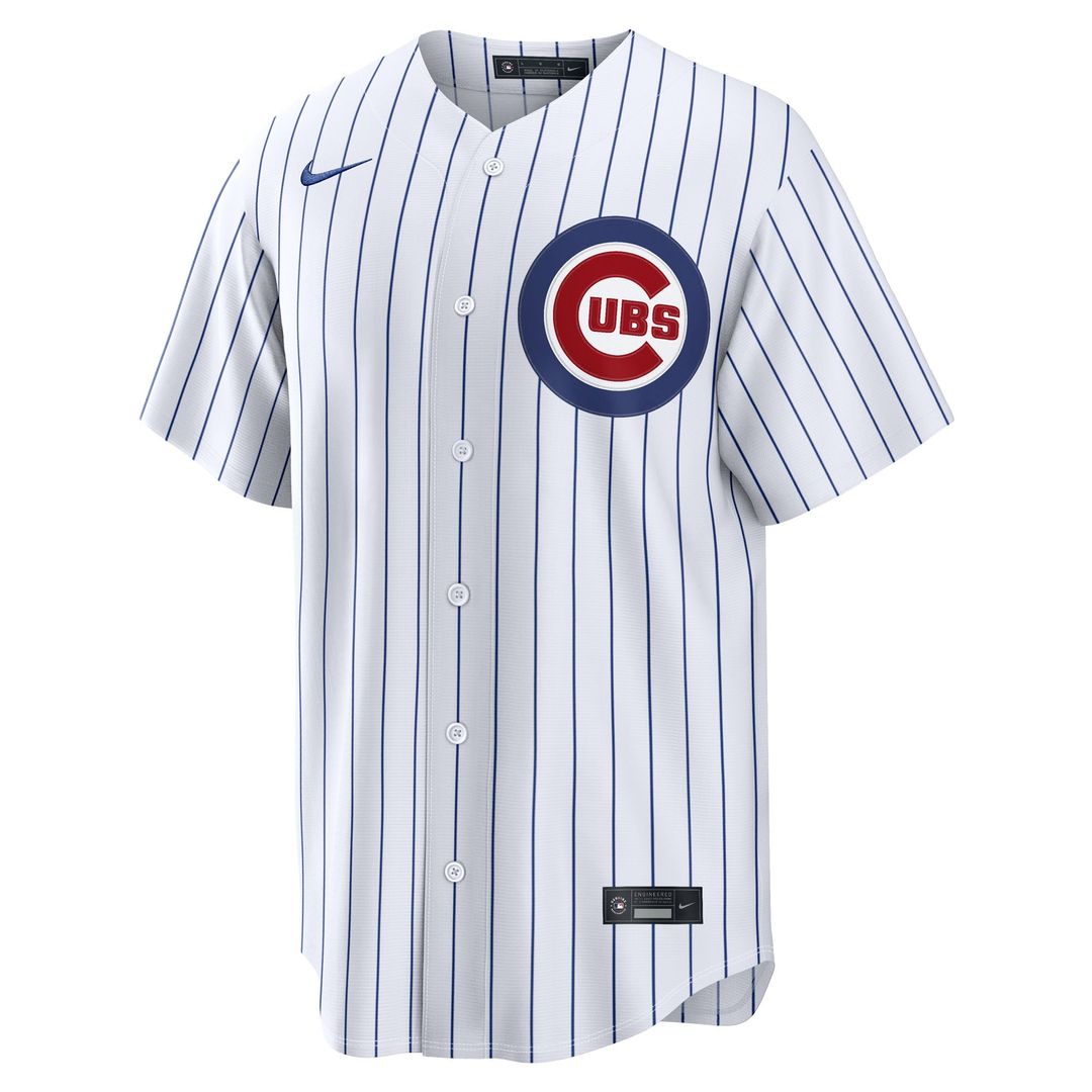 Men's Chicago Cubs Ryan Zeferjahn White Home Replica Jersey