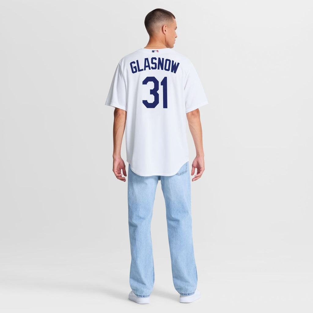 Men's Los Angeles Dodgers Tyler Glasnow White Home Replica Jersey