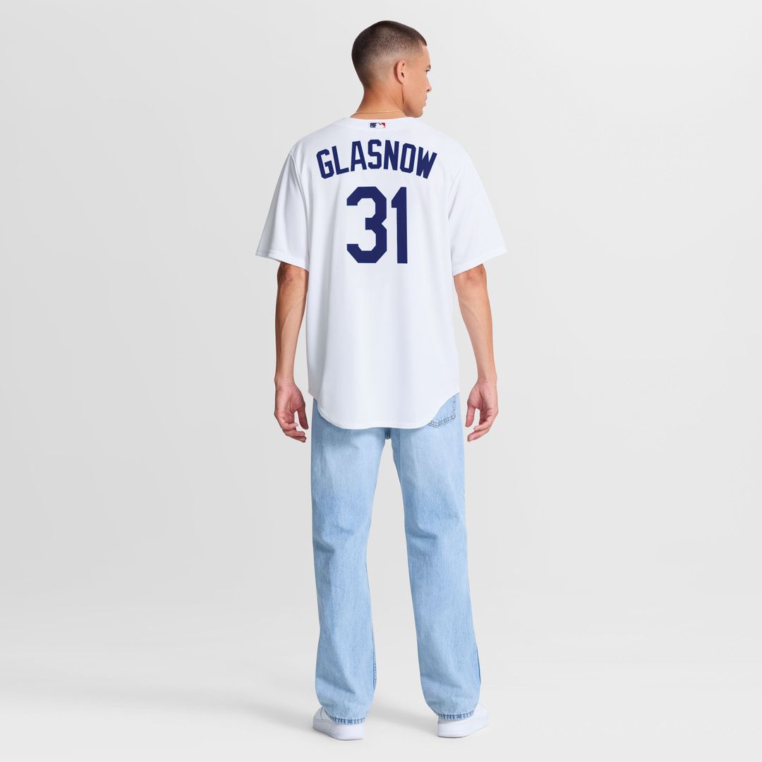 Men's Los Angeles Dodgers Tyler Glasnow White Home Replica Jersey