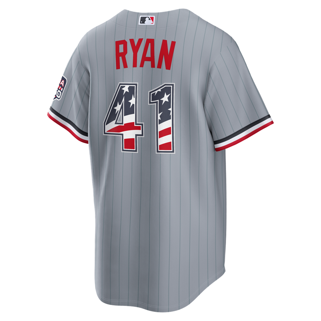 Fourth of July Men's Minnesota Twins Joe Ryan Gray USA 250 Stadium Jersey