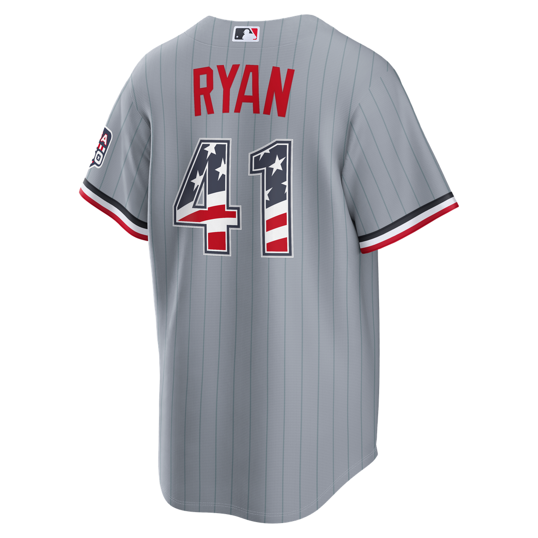 Fourth of July Men's Minnesota Twins Joe Ryan Gray USA 250 Stadium Jersey