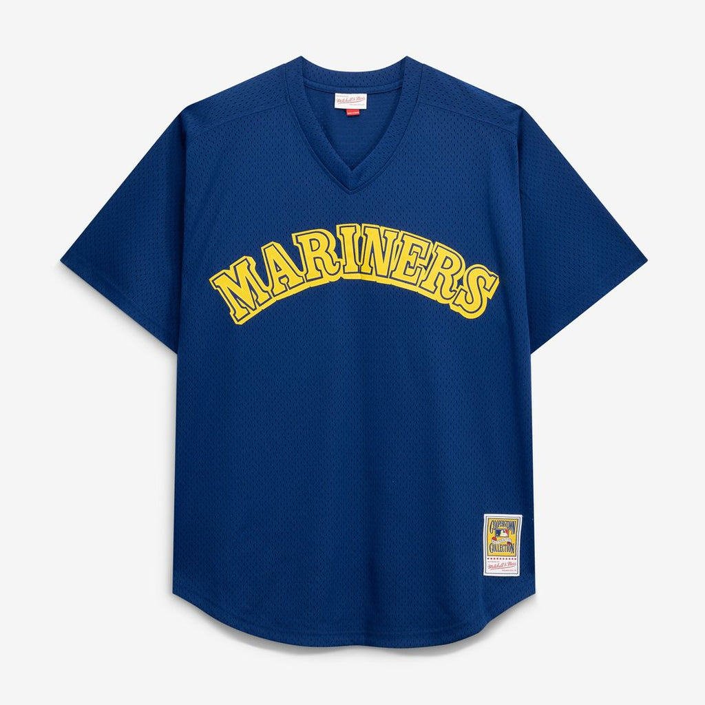 Men's Seattle Mariners Navy Big & Tall Mesh Batting Practice Jersey