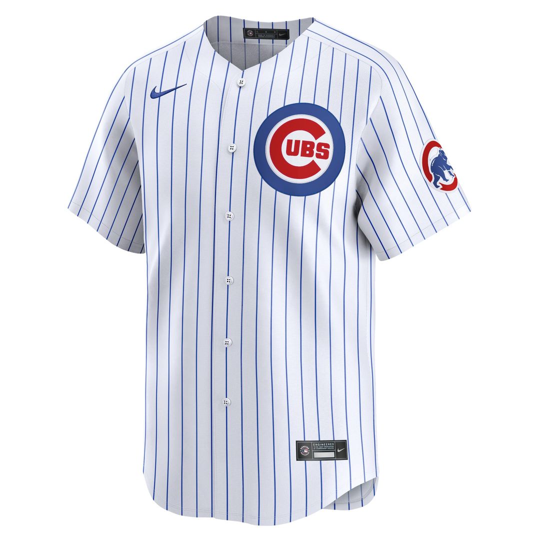Men's Chicago Cubs Dansby Swanson White Home Player Jersey