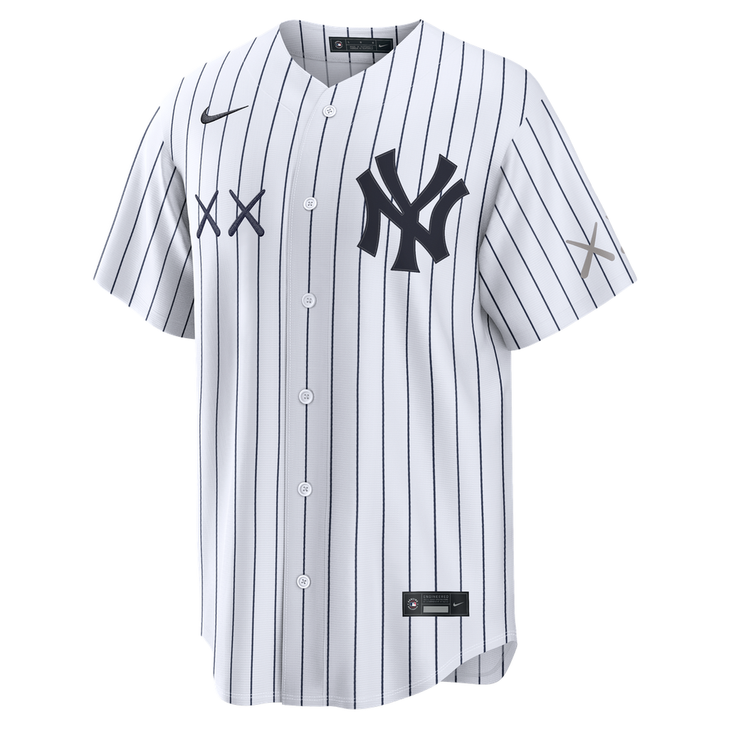 Men's New York Yankees x KAWS White Stadium Jersey