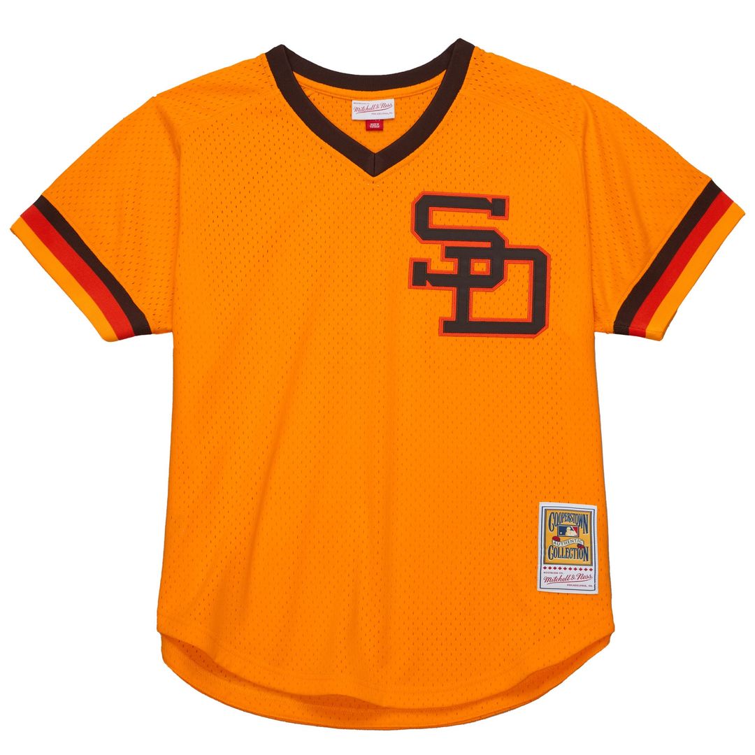 Men's San Diego Padres Tony Gwynn Gold Big & Tall Mesh Batting Practice Jersey