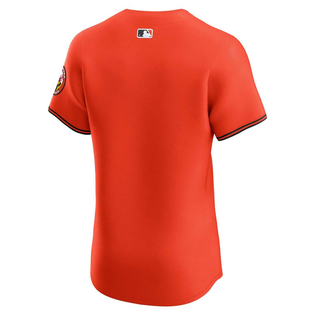 Men's Baltimore Orioles Orange Alternate Premier Elite Patch Jersey