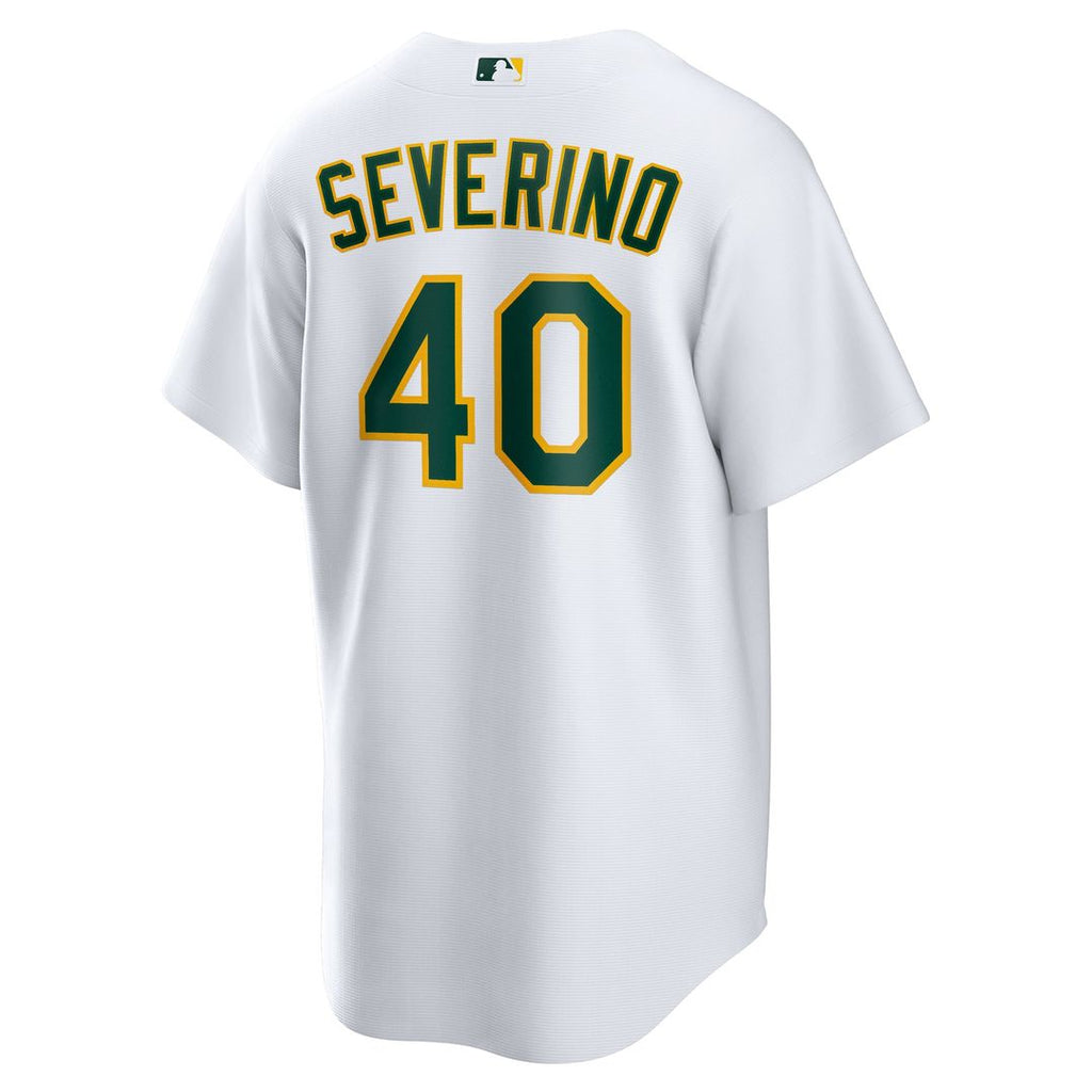 Men's Athletics Luis Severino White Home Replica Jersey