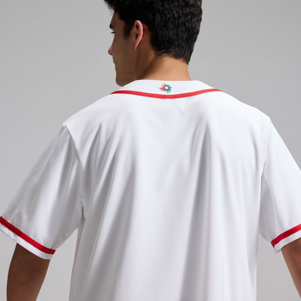 Men's Dominican Republic Baseball White 2026 World Baseball Classic Home Stadium Jersey