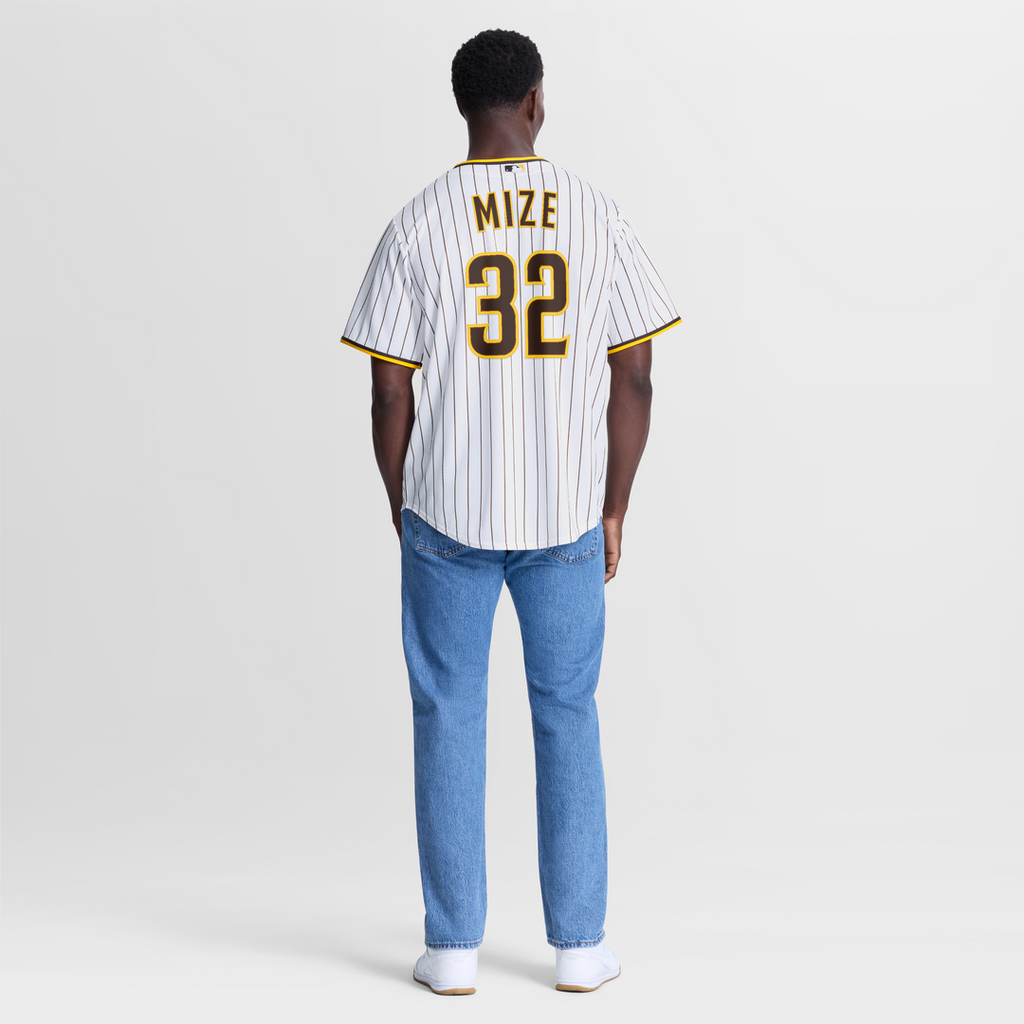 Men's San Diego Padres Casey Mize White Home Replica Jersey