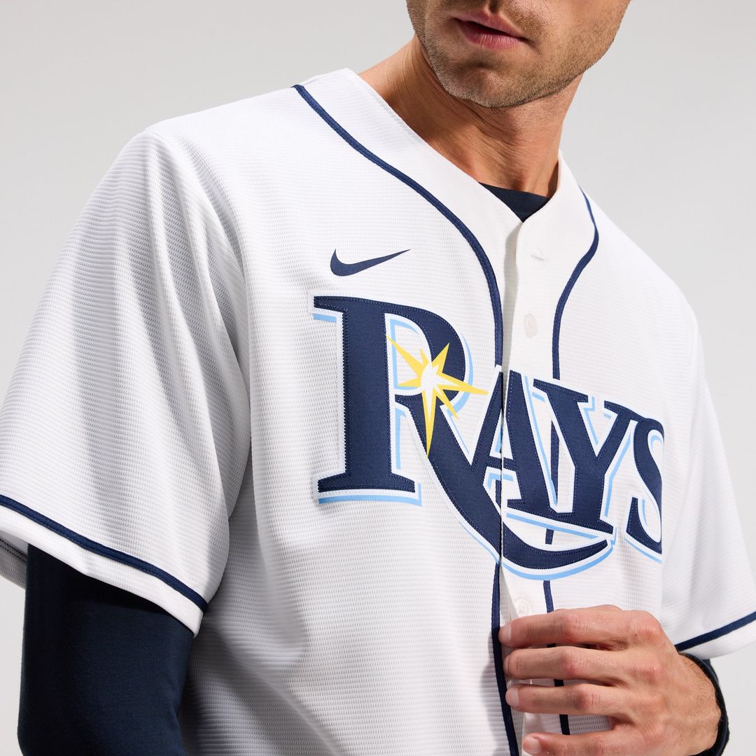 Men's Tampa Bay Rays Yandy Díaz White Home Replica Jersey