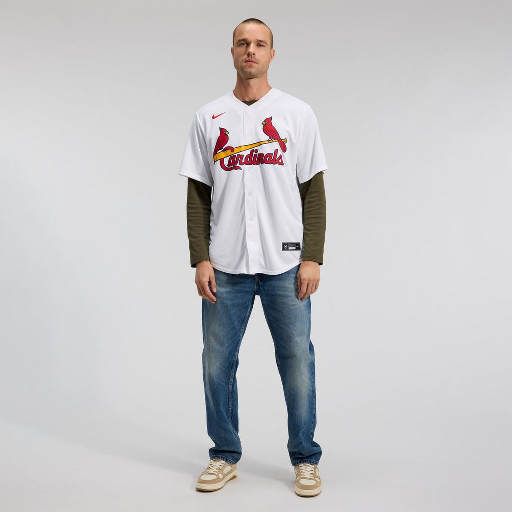 Men's St. Louis Cardinals Masyn Winn White Home Replica Jersey