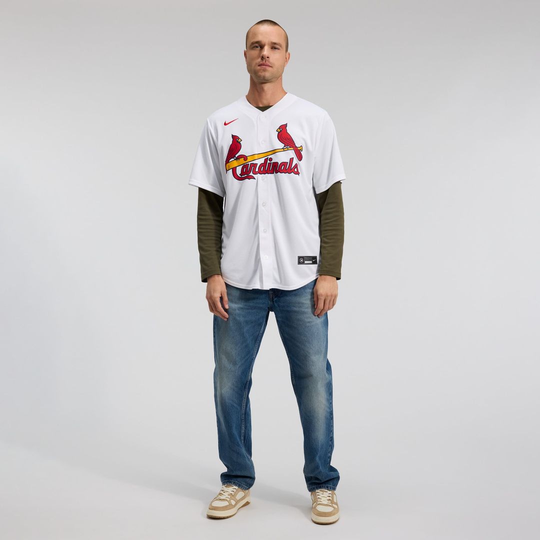 Men's St. Louis Cardinals Masyn Winn White Home Replica Jersey