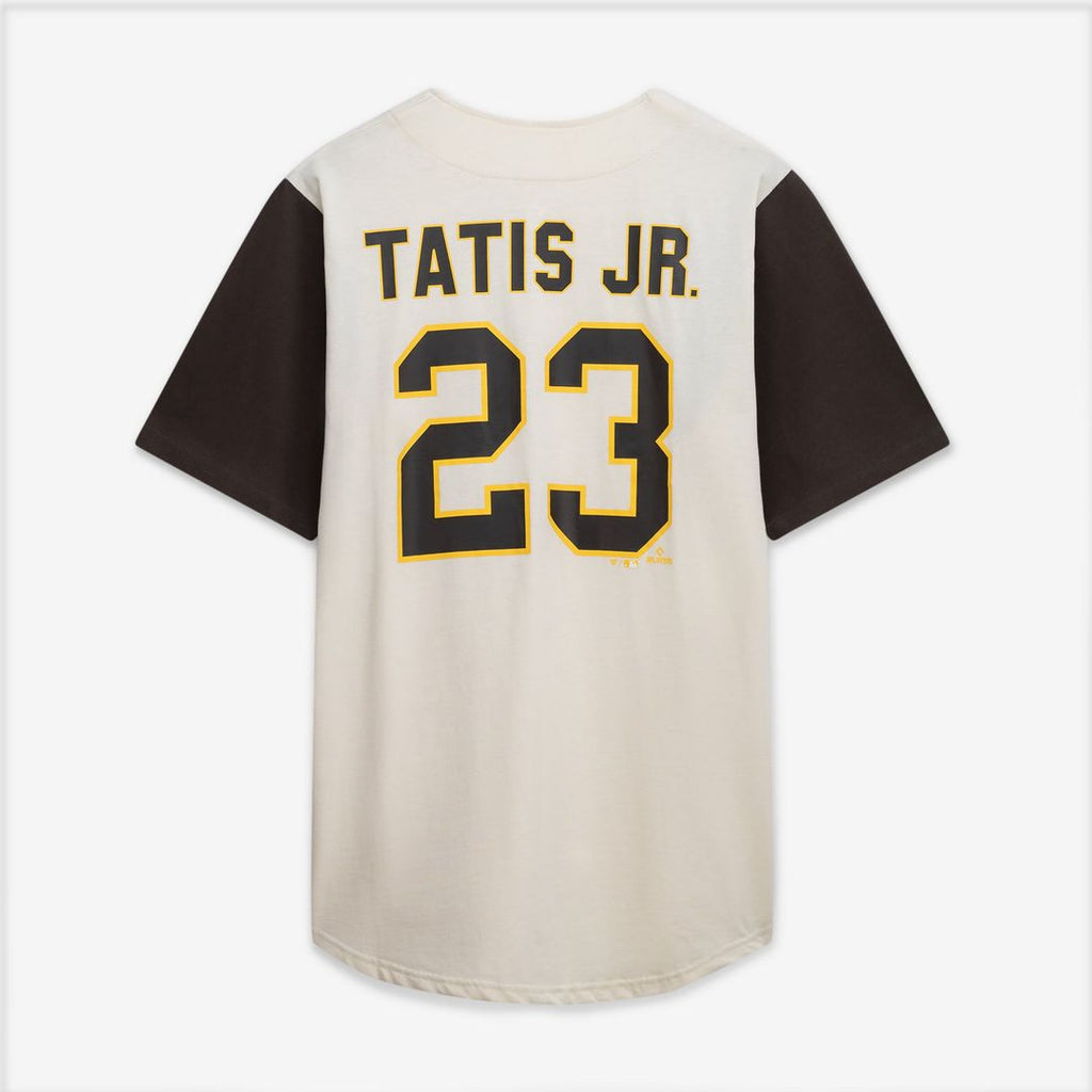 Men's San Diego Padres Profile Cream/Brown Big & Tall Two-Color Fashion Jersey
