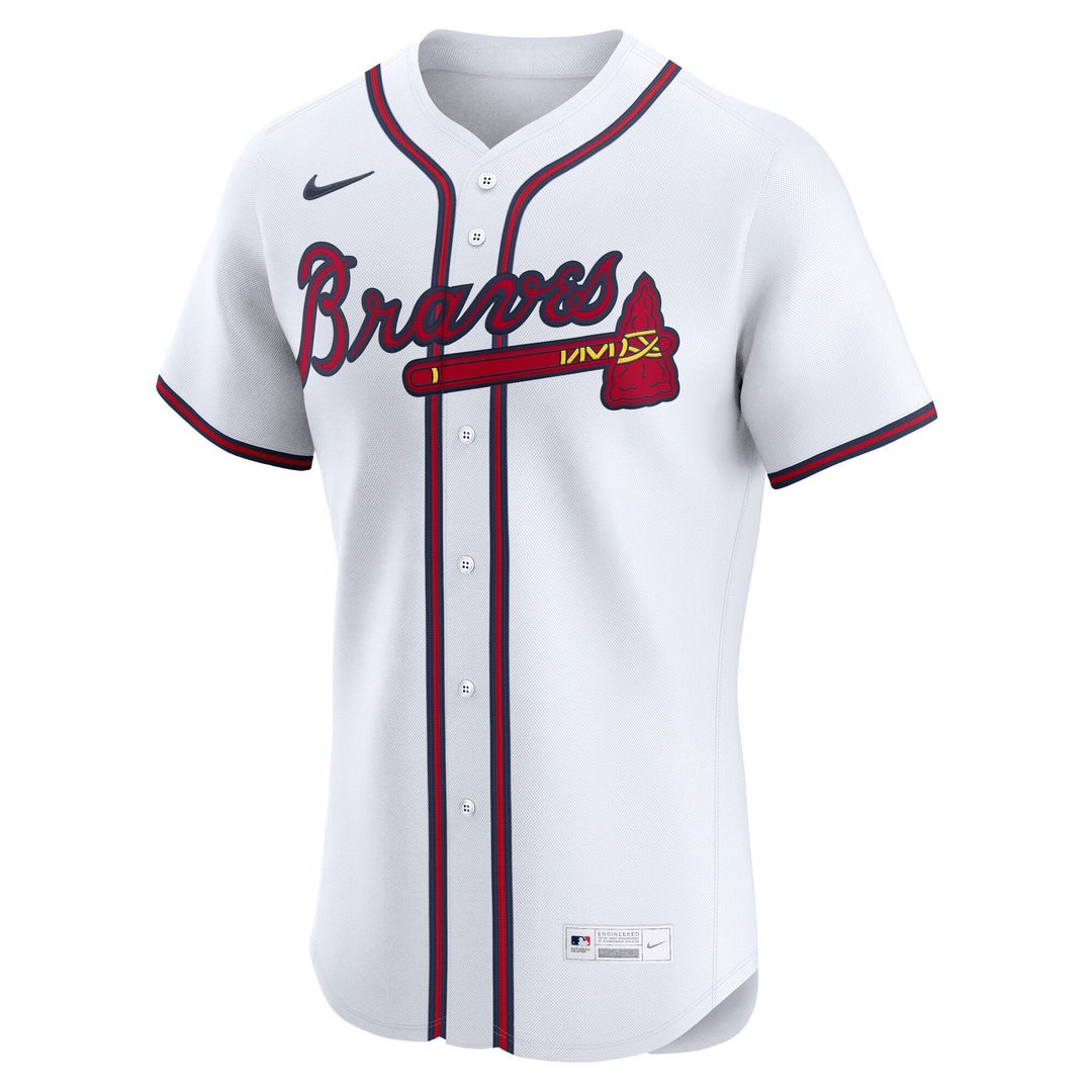 Men's Atlanta Braves Matt Olson White Home Elite Player Jersey