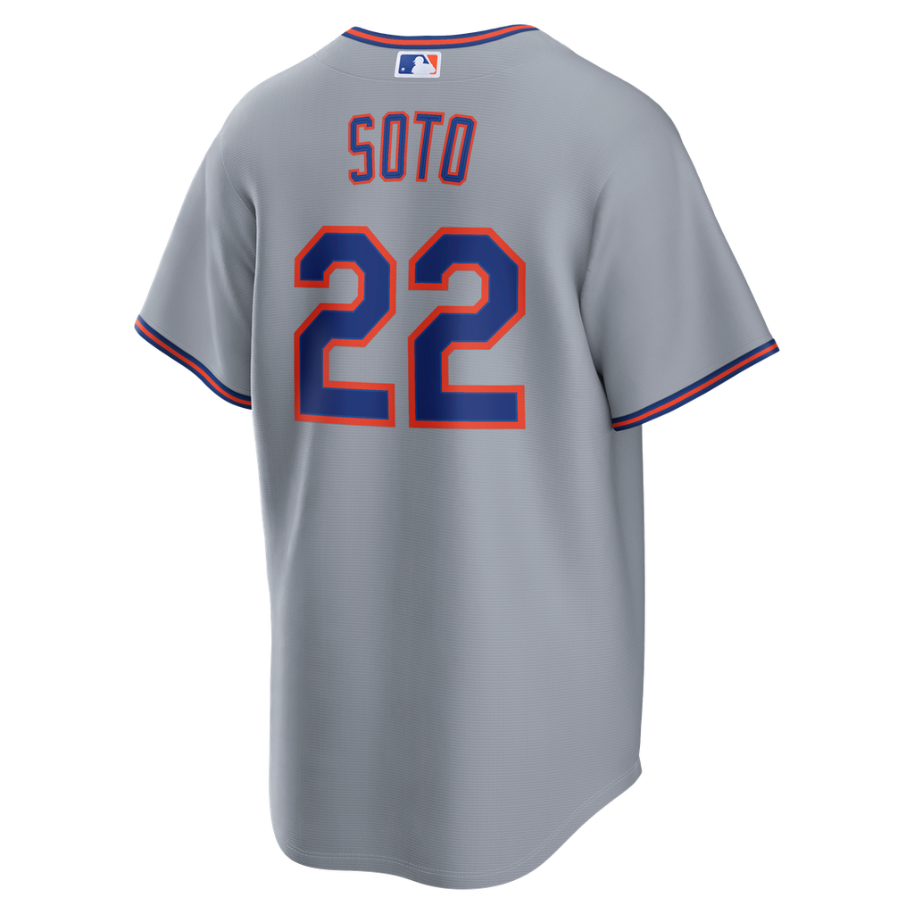 Men's New York Mets Juan Soto Gray Road Replica Jersey