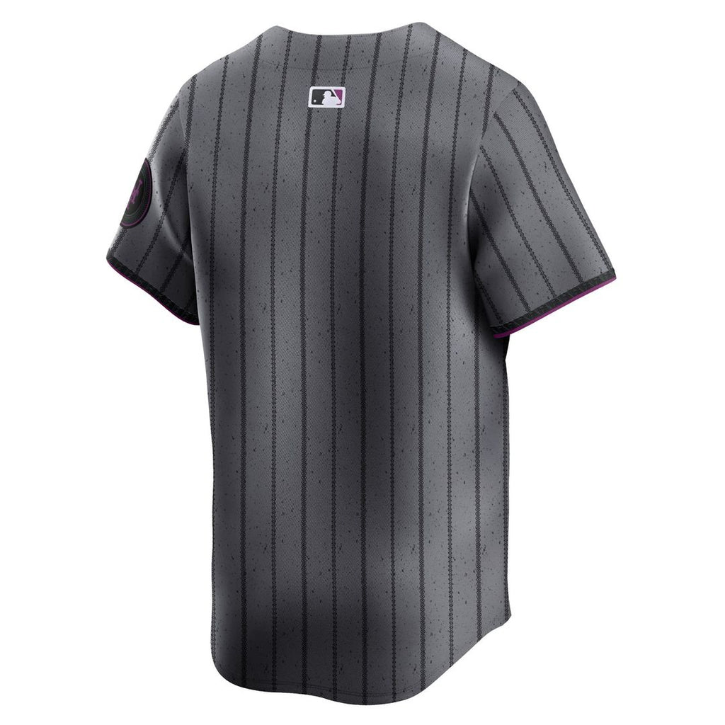 Men's New York Mets Graphite 2024 City Connect Jersey