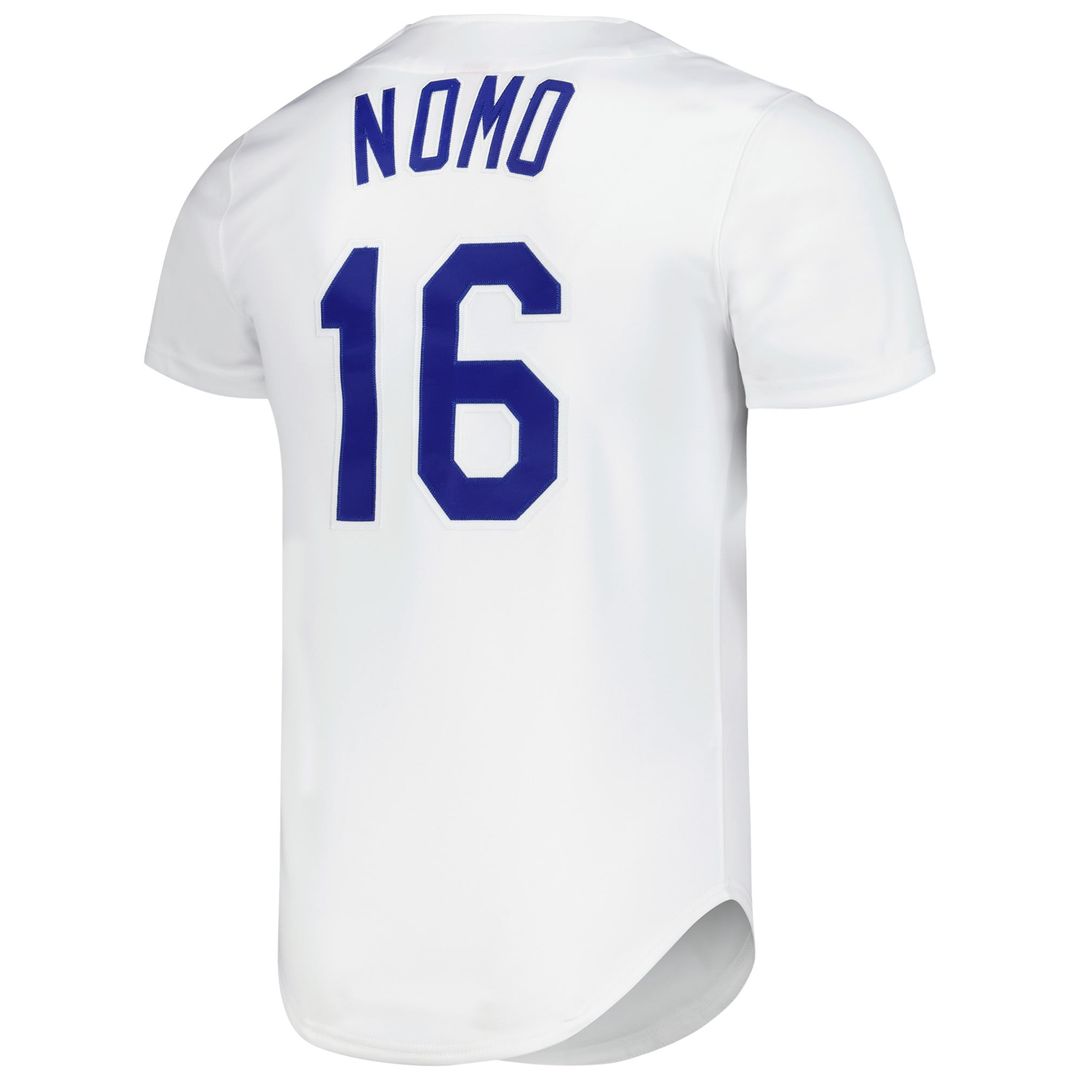 Men's Los Angeles Dodgers Hideo Nomo White Jersey