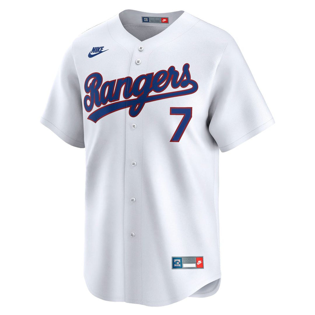 Men's Texas Rangers Ivan Rodriguez White Throwback Jersey