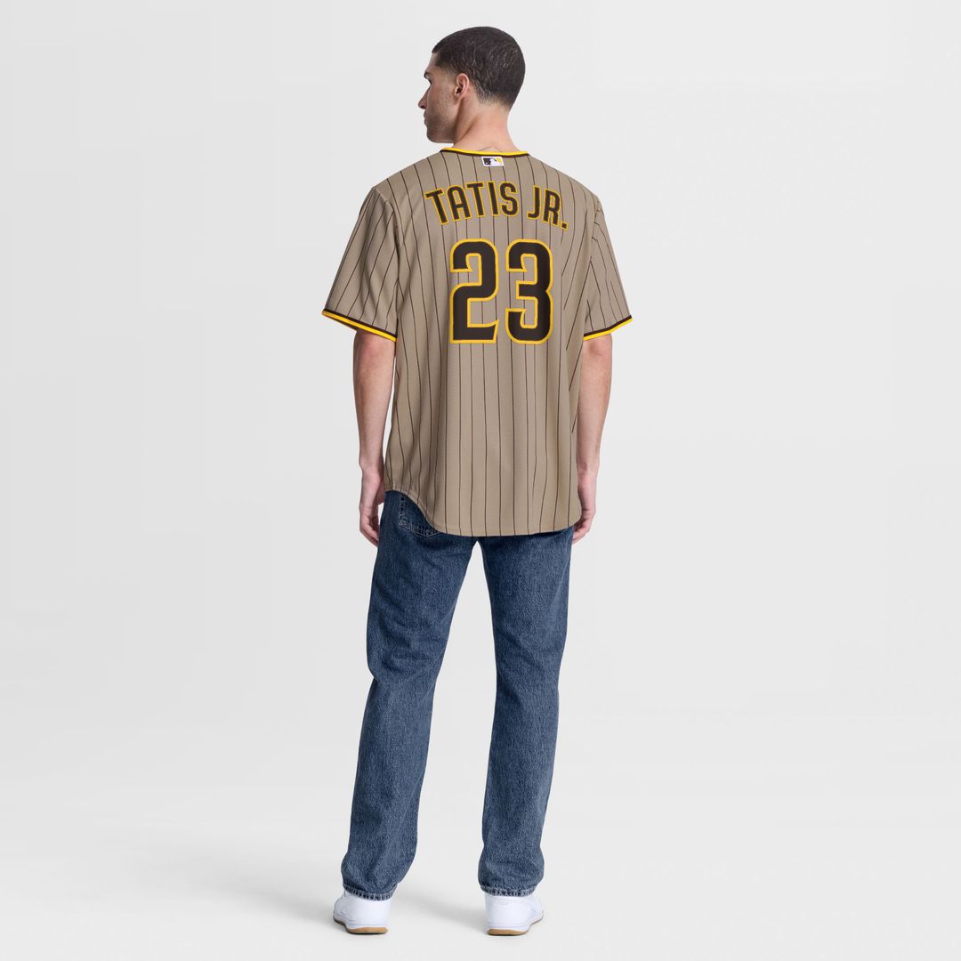 Men's San Diego Padres Fernando Tatis Jr. Brown Road Replica Jersey