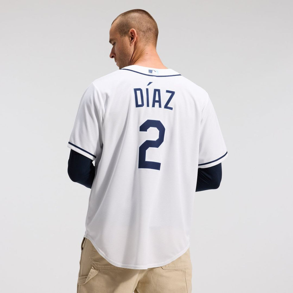 Men's Tampa Bay Rays Yandy Díaz White Home Replica Jersey