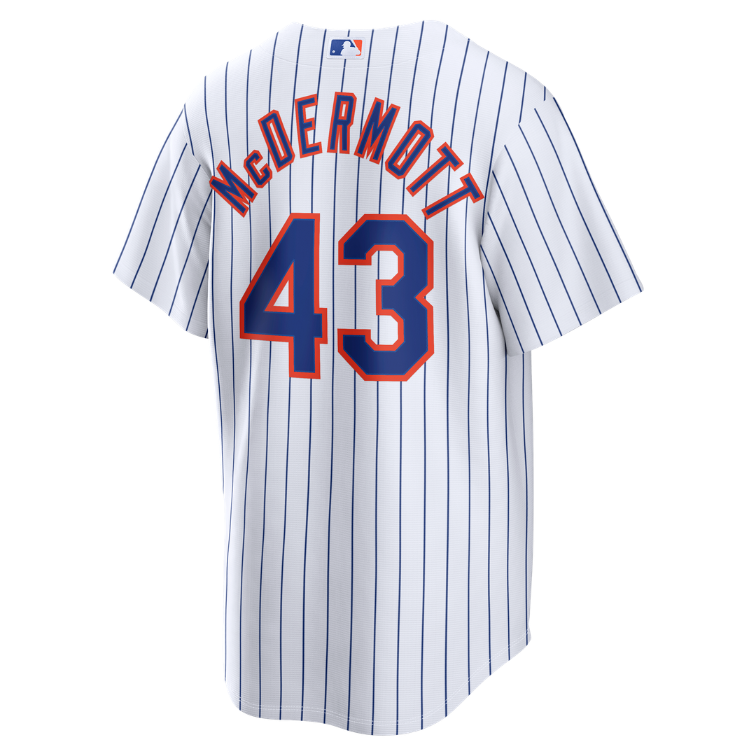 Men's New York Mets Chayce McDermott White Home Replica Jersey