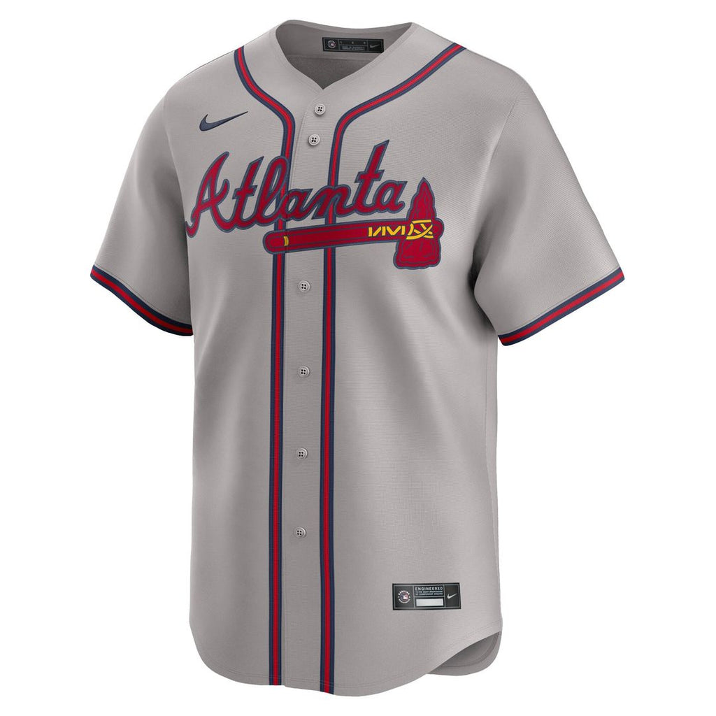 Men's Atlanta Braves Matt Olson Gray Road Player Jersey