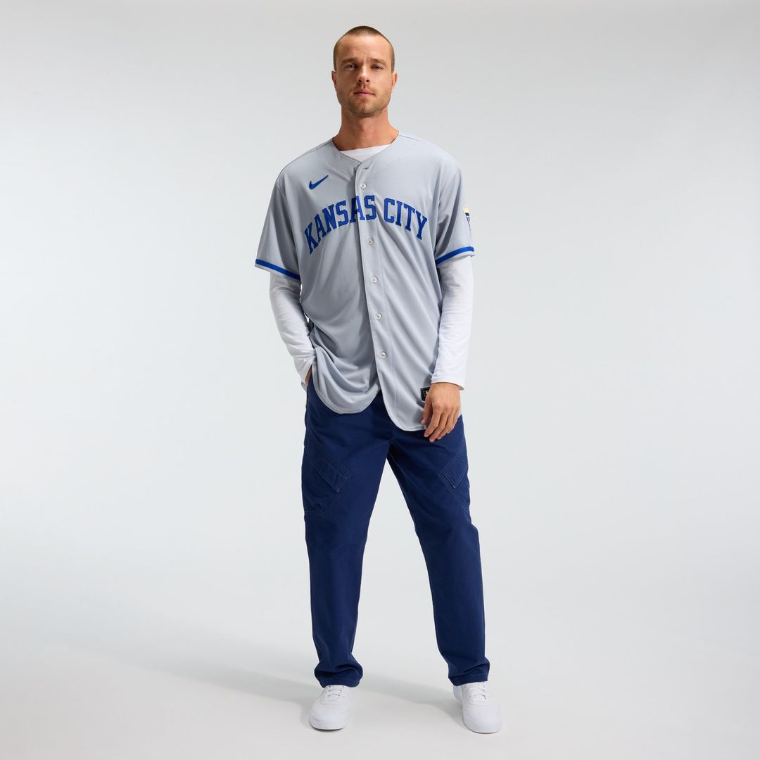 Men's Kansas City Royals Gray 2022 Road Jersey