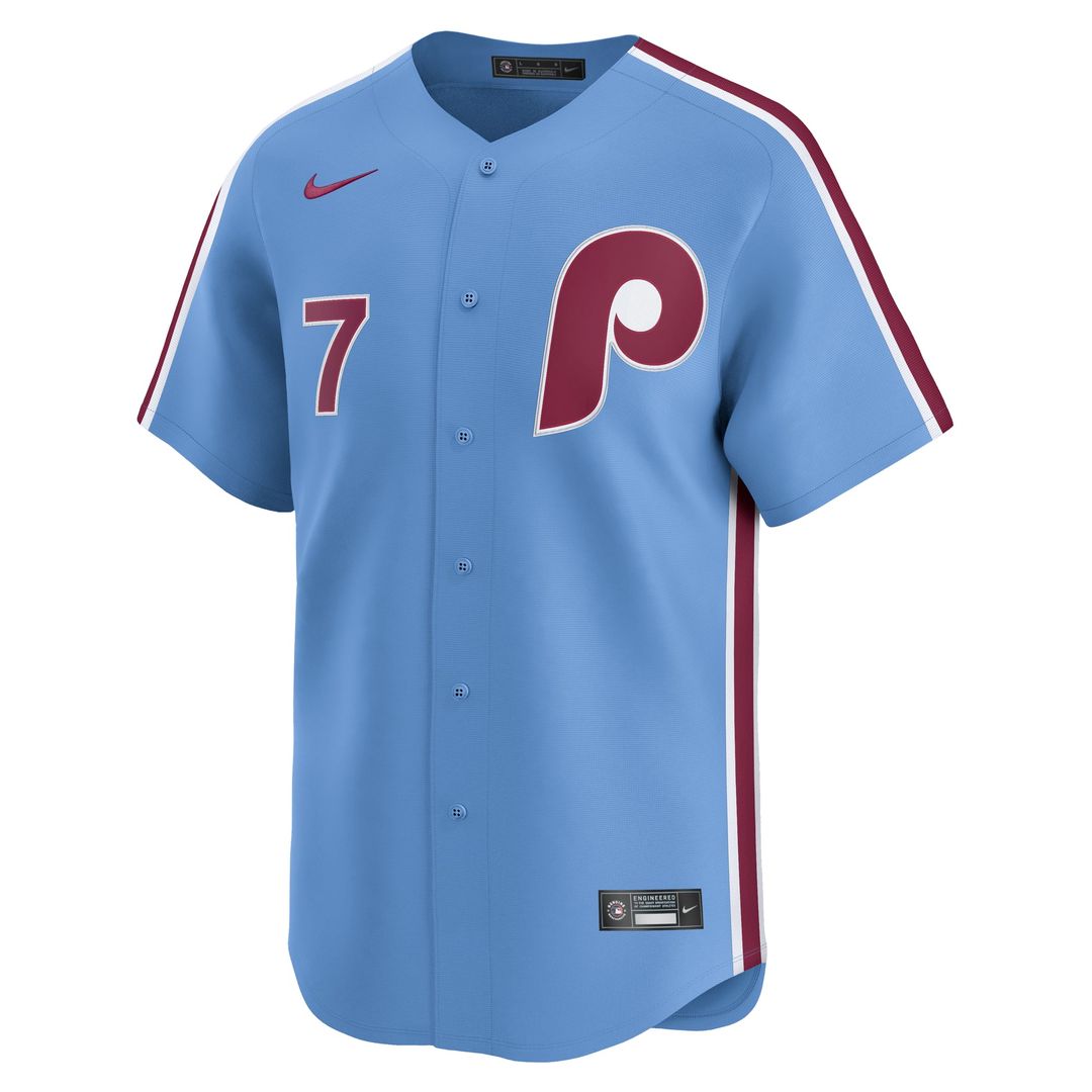 Men's Philadelphia Phillies Trea Turner White Home Player Jersey