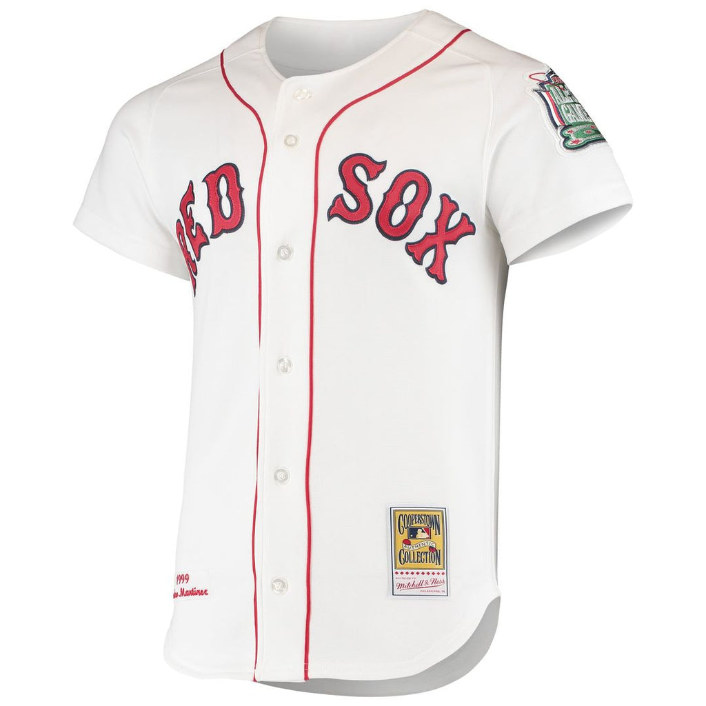 Men's Boston Red Sox Pedro Martinez White 1999 Home Jersey