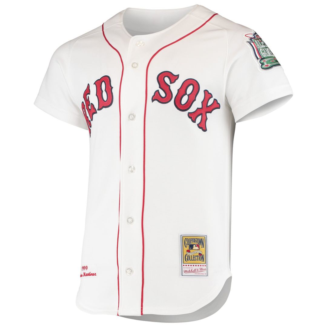 Men's Boston Red Sox Pedro Martinez White 1999 Home Jersey