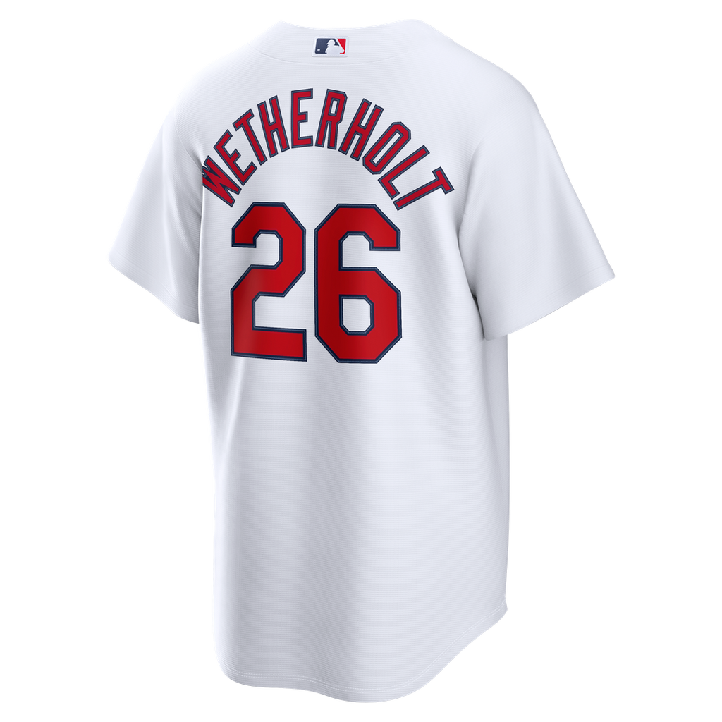 Men's St. Louis Cardinals JJ Wetherholt White Home Replica Jersey