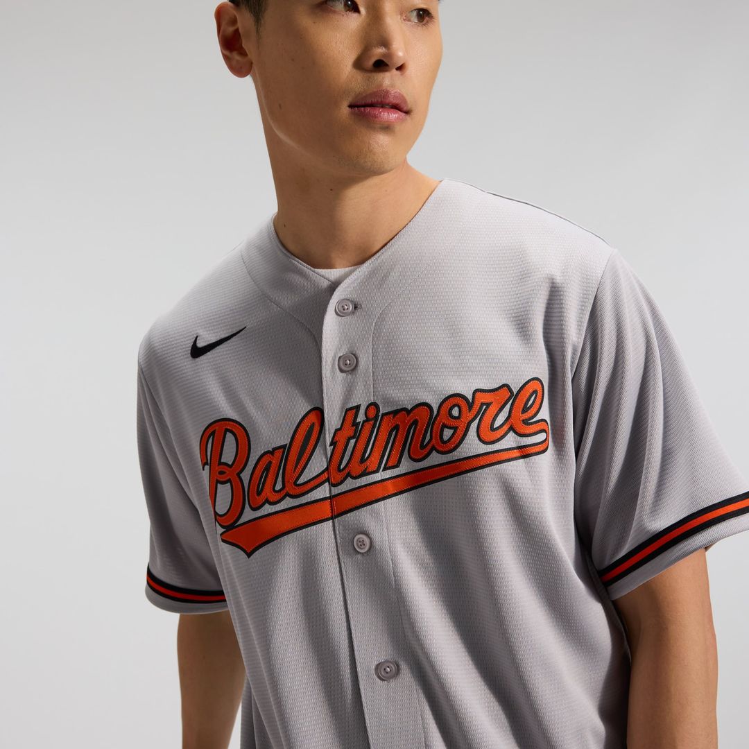 Men's Baltimore Orioles White Home Replica Team Jersey