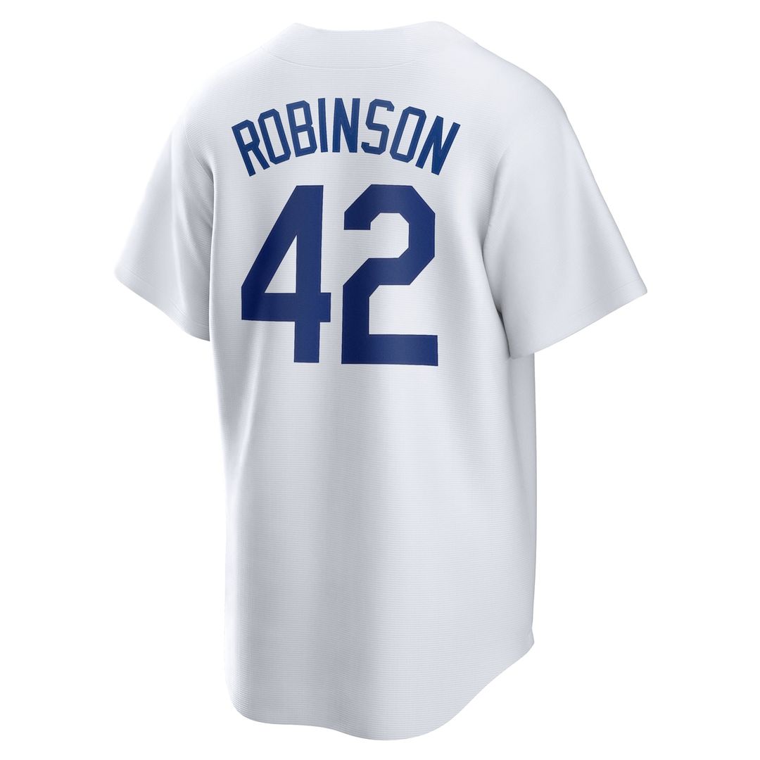 Men's Brooklyn Dodgers Jackie Robinson White Jackie Robinson Day Jersey