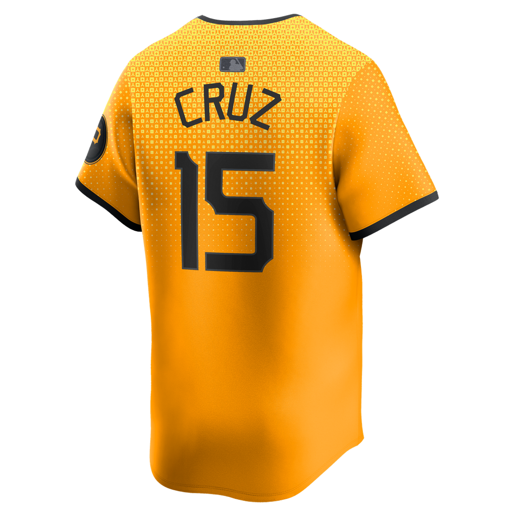 Men's Pittsburgh Pirates Oneil Cruz Gold City Connect Jersey