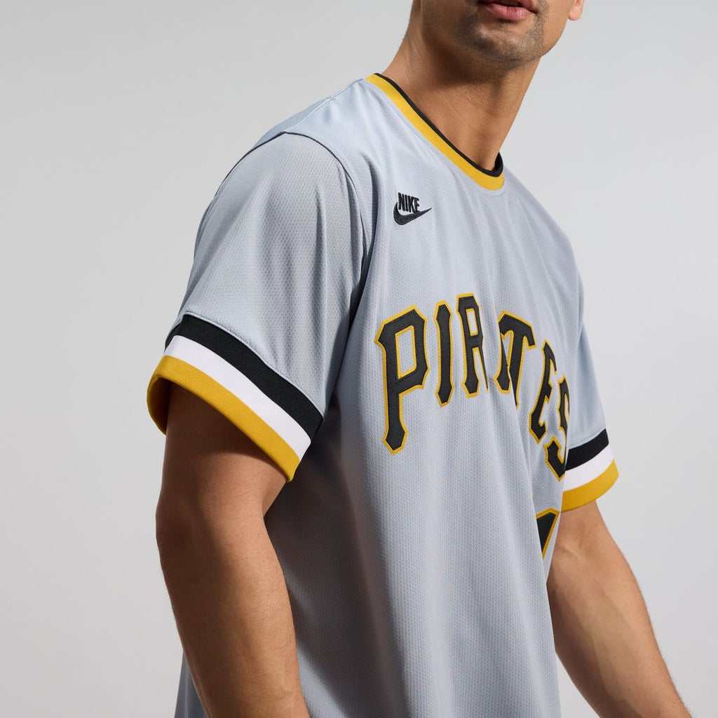 Men's Pittsburgh Pirates Roberto Clemente Gray Throwback Jersey