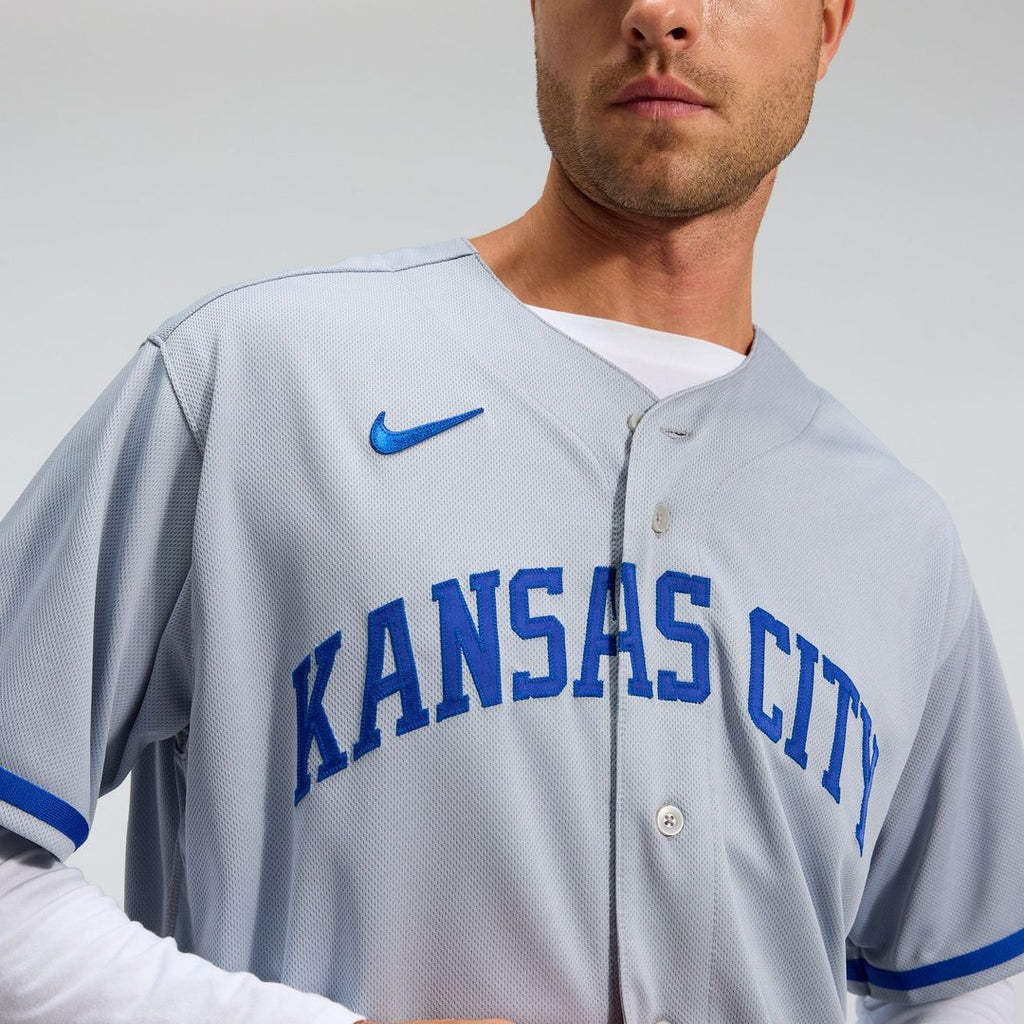 Men's Kansas City Royals Gray 2022 Road Jersey