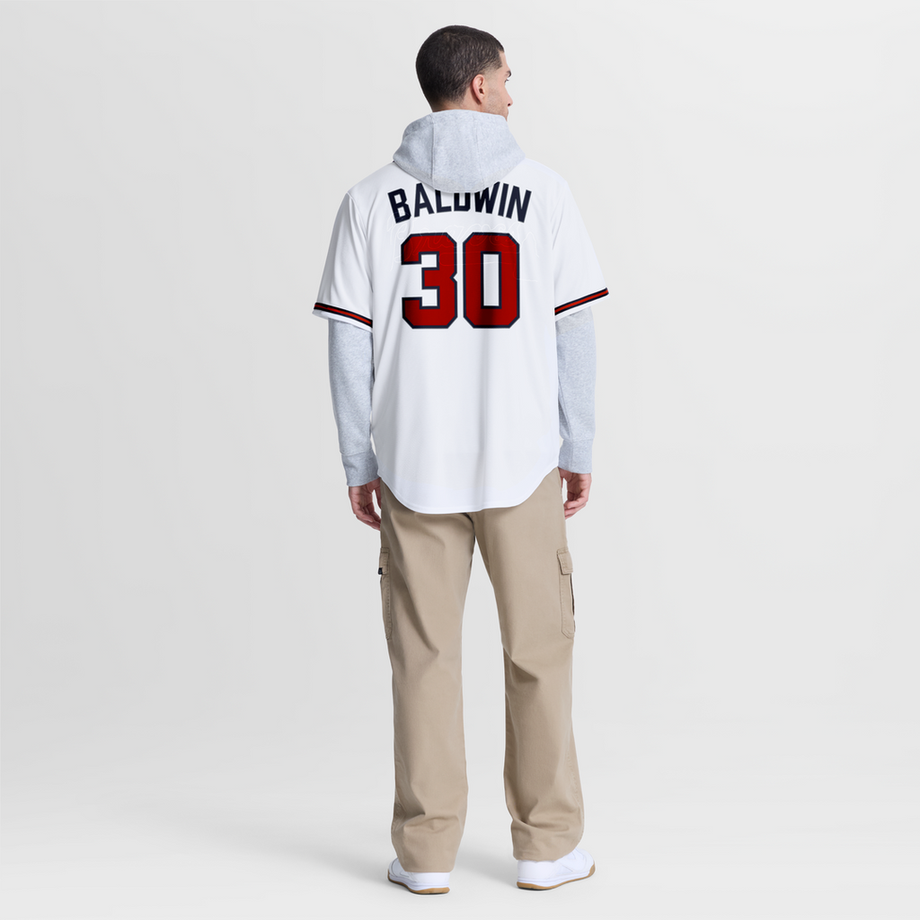 Men's Atlanta Braves Drake Baldwin White Home Replica Jersey