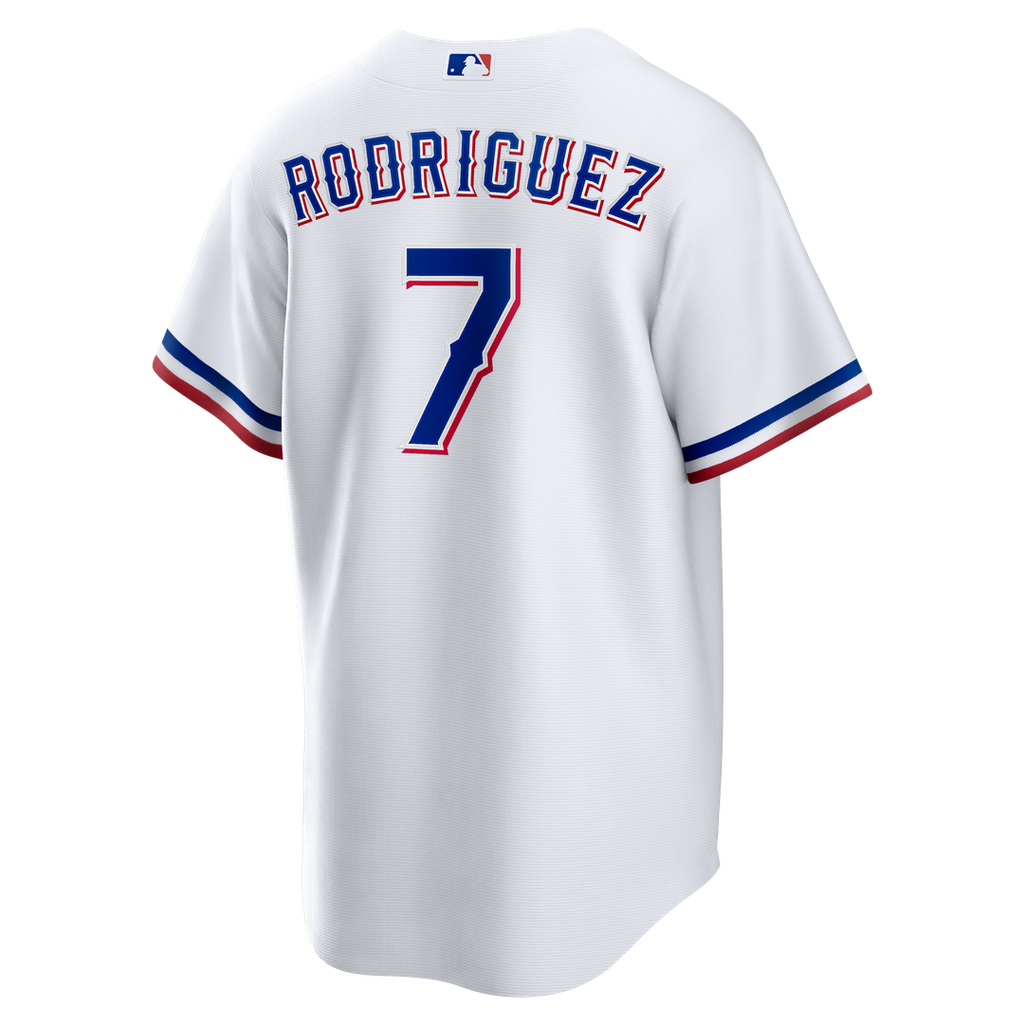 Men's Texas Rangers Ivan Rodriguez White Home Retired Player Replica Jersey
